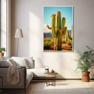 Cactus in Desert Painting